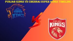 punjab kings vs chennai super kings timeline