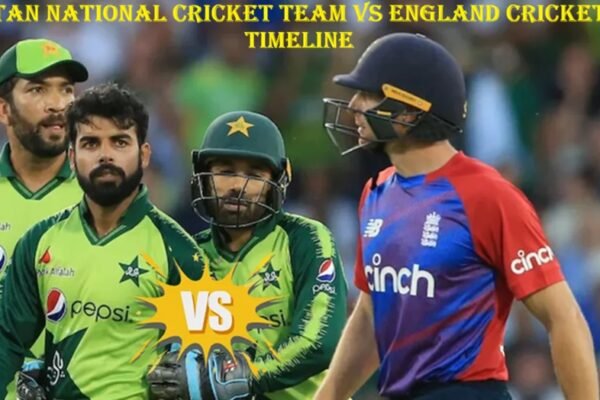 pakistan national cricket team vs england cricket team timeline