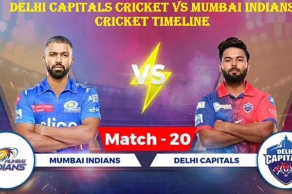 Delhi Capitals Cricket vs Mumbai Indians Cricket Timeline
