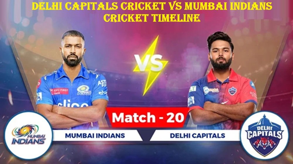 Delhi Capitals Cricket vs Mumbai Indians Cricket Timeline
