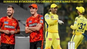 sunrisers hyderabad vs chennai super kings timeline