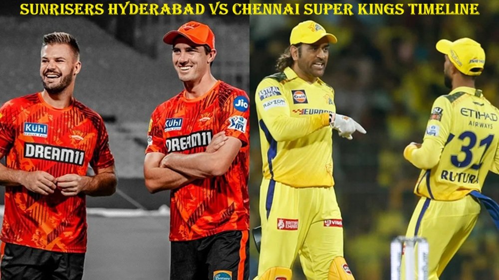 sunrisers hyderabad vs chennai super kings timeline