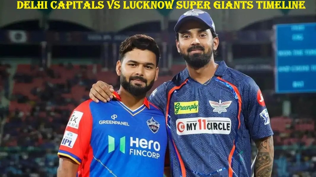 delhi capitals vs lucknow super giants timeline
