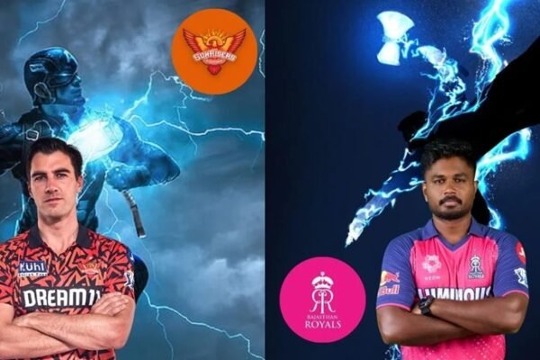 sunrisers hyderabad vs rajasthan royals timeline
