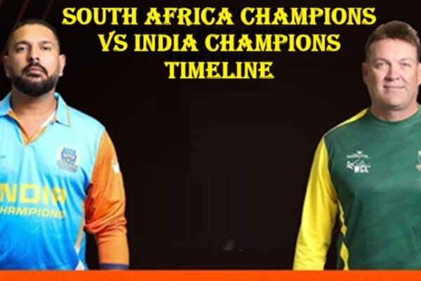 South Africa Champions vs India Champions Timeline