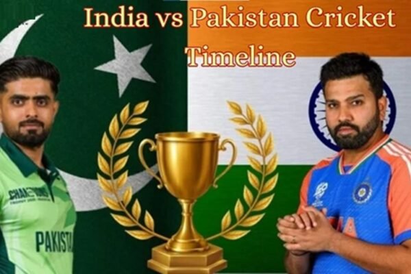 pakistan national cricket team vs india national cricket team timeline
