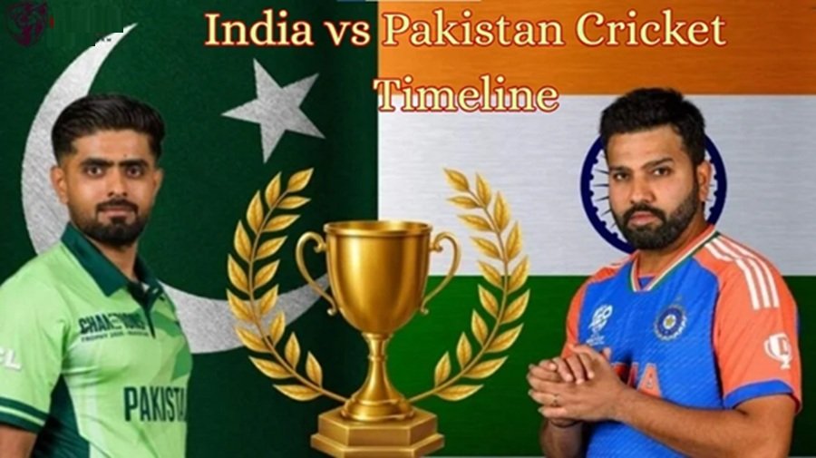 pakistan national cricket team vs india national cricket team timeline