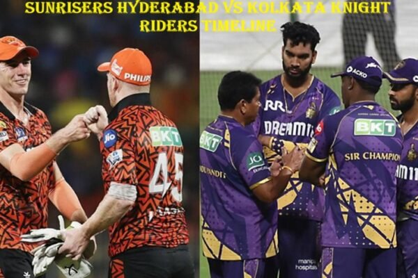 Sunrisers Hyderabad vs Kolkata Knight Riders Timeline