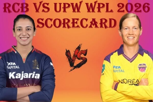 RCB vs UPW WPL 2026 Scorecard